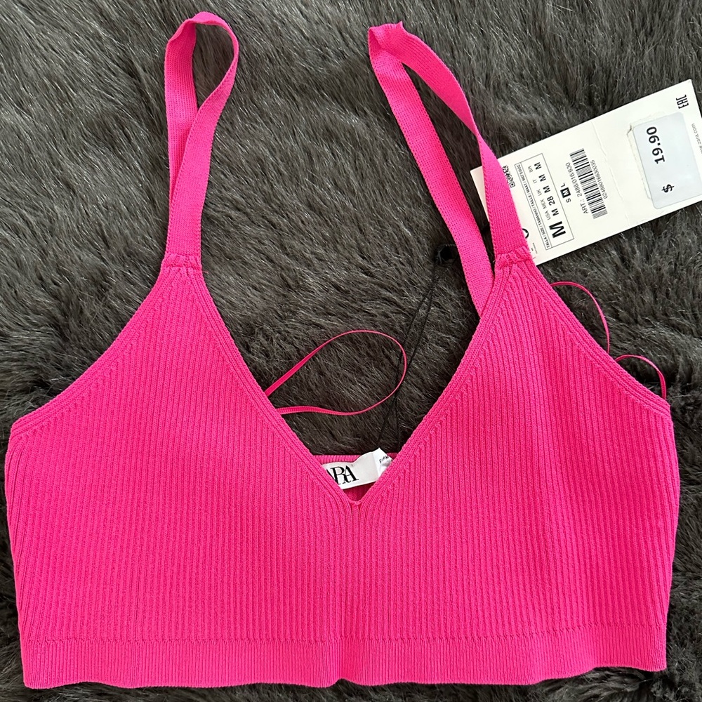 Zara /Pink /Crop Top /New